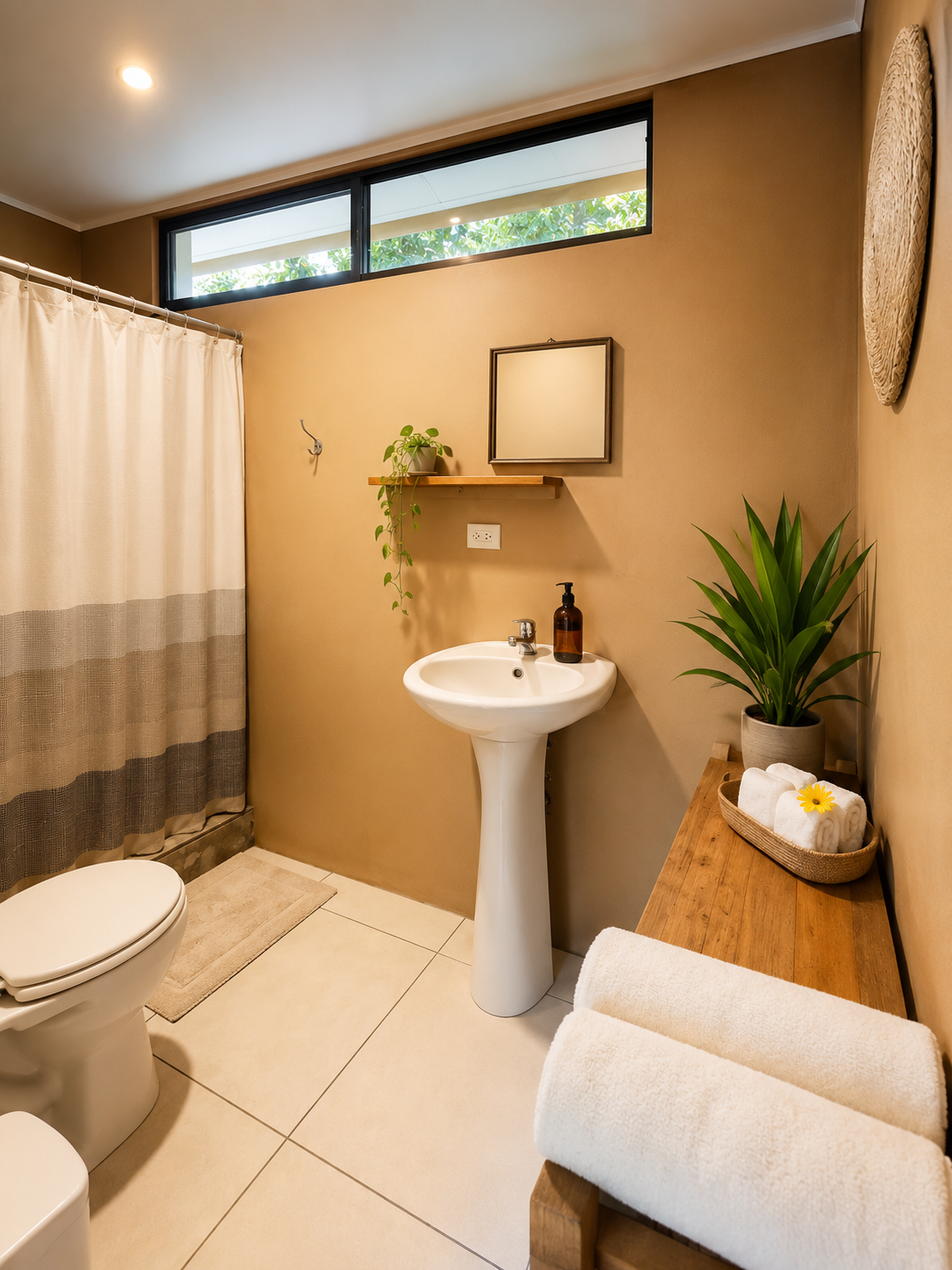 Private bathroom at Cabinas Kiamimi
